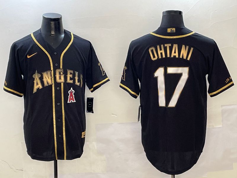 Men Houston Astros #17 Ohtani Black Gold Game 2025 Nike MLB Jersey style 1->detroit tigers->MLB Jersey